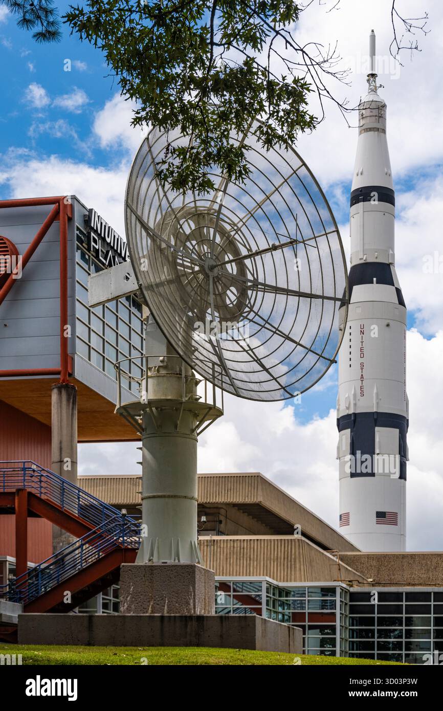 NASA Visitor Center e intuitive Planetarium presso lo U.S. Space & Rocket Center di Huntsville, Alabama. (USA) Foto Stock