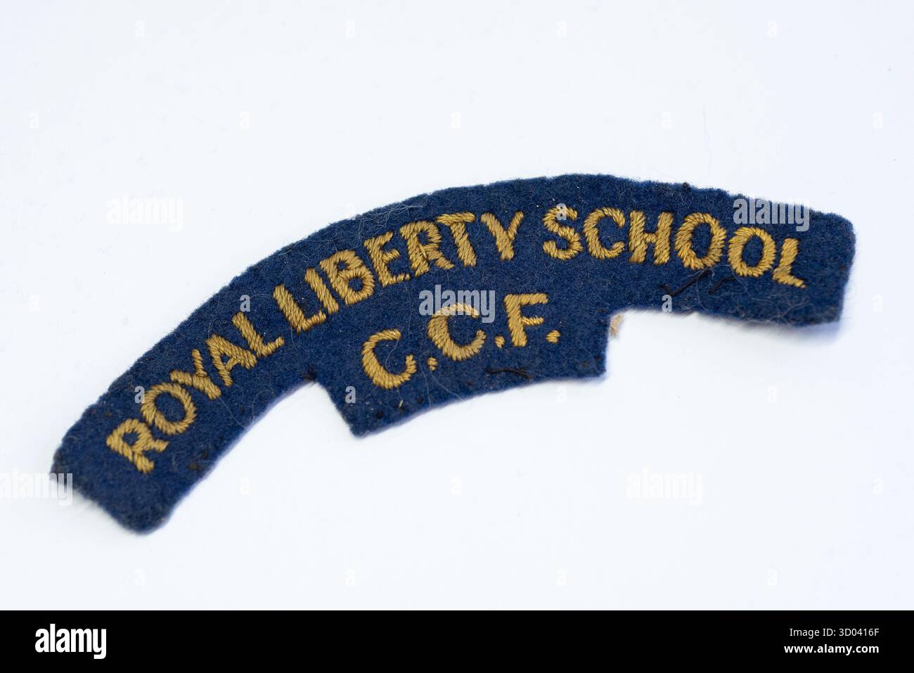 Titolo di spalla della Royal Liberty School CCF. La Royal Liberty School è una scuola secondaria per ragazzi situata a Gidea Park nel London Borough di Havering, Regno Unito Foto Stock