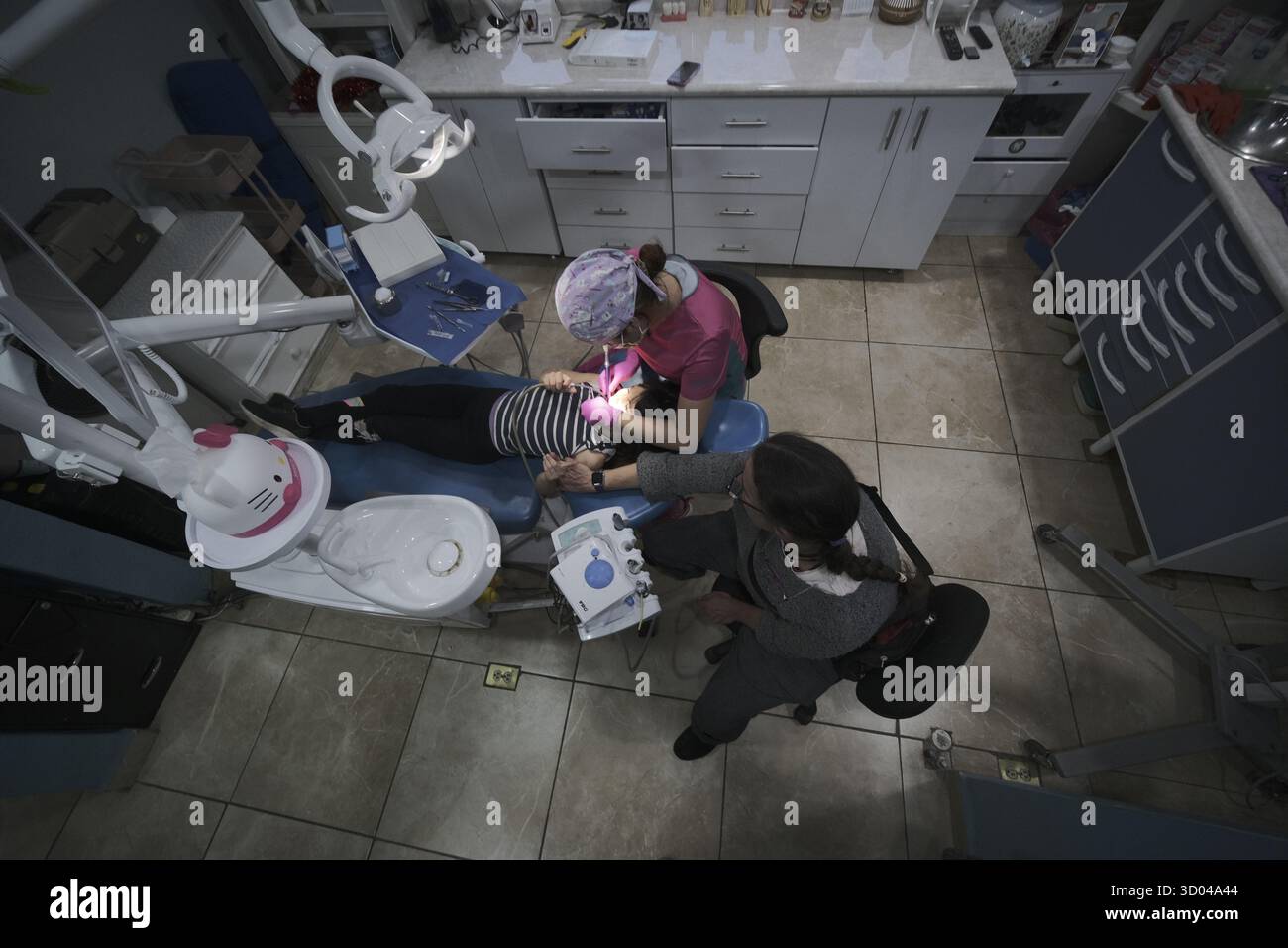 Visita abitualmente dal dentista in Messico Foto Stock