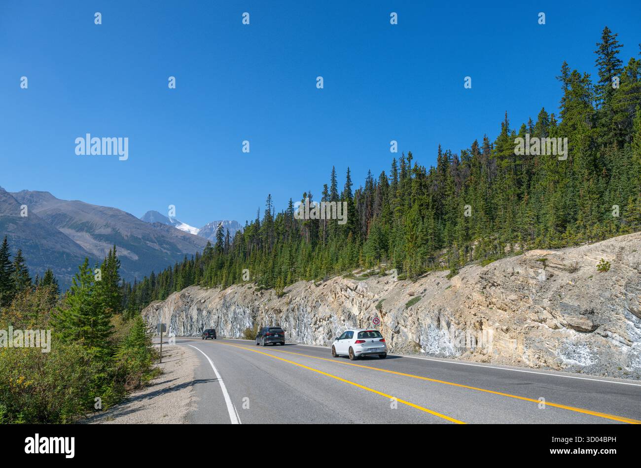 Icefields Parkway, Jasper National Park, Alberta, Canada Foto Stock