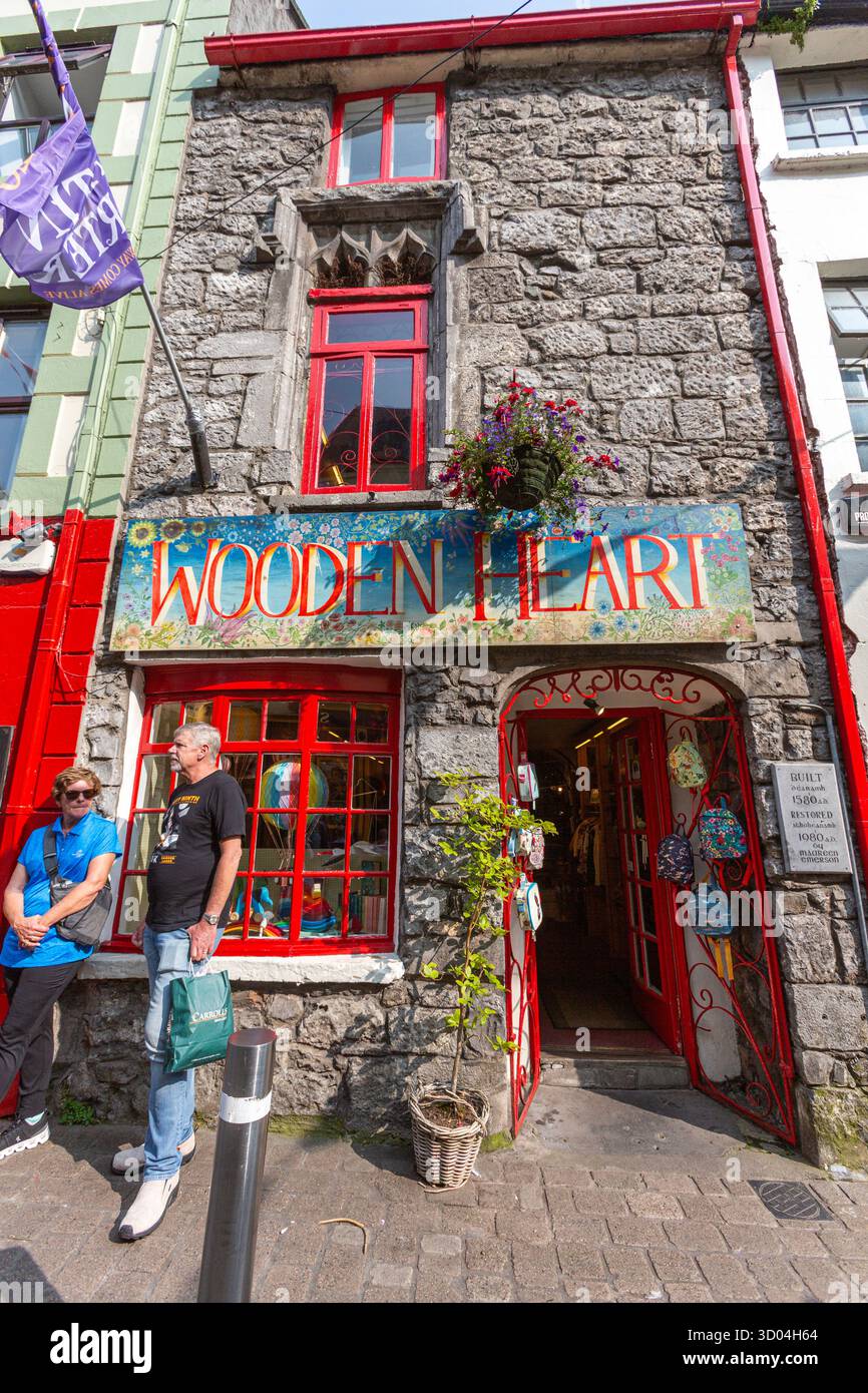 Wooden Heart, negozio di giocattoli, Galway, Connacht, Irlanda Foto Stock