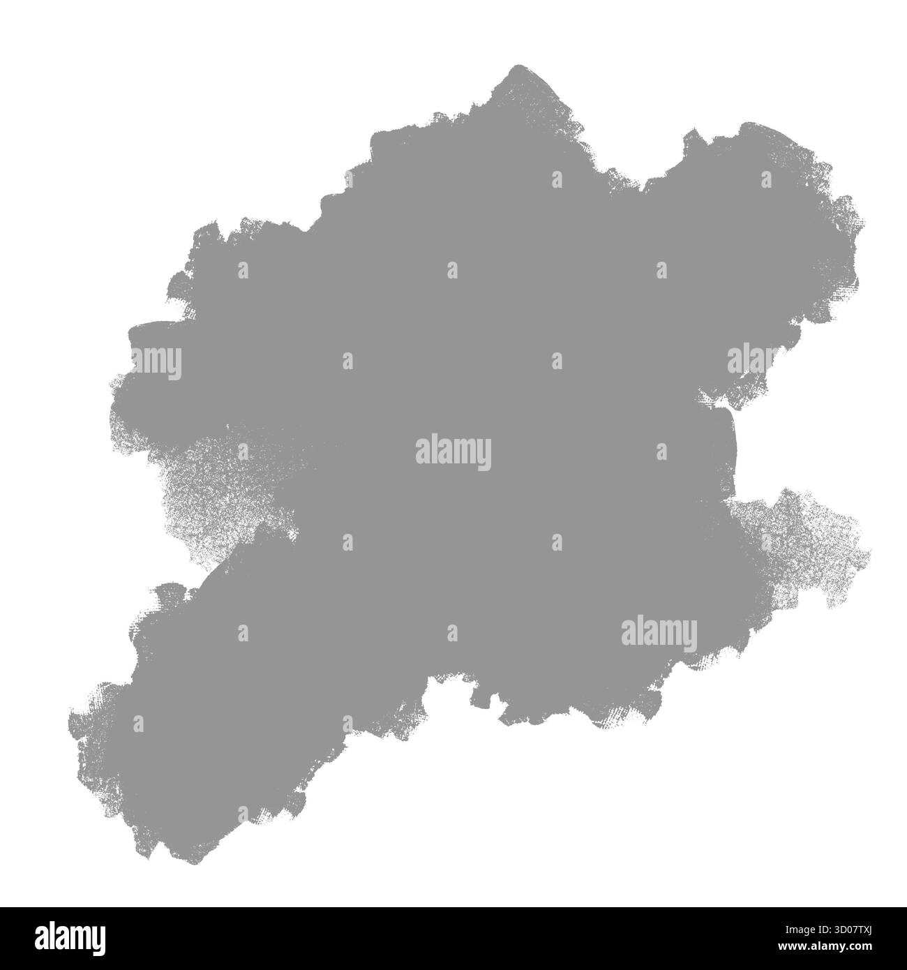 Grafica raster in bianco e nero con tratti di pennello testurizzati su sfondo bianco. Perfetto per progetti di design, sfondi, imballaggi, composizioni artistiche ed elementi decorativi astratti. Foto Stock