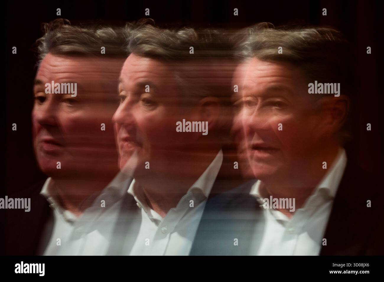 Oslo 20251022. L'amministratore delegato di Norwegian, Geir Karlsen presenta i risultati del terzo trimestre durante una conferenza stampa presso il centro congressi House of Oslo in via Vika. Foto: Fredrik Varfjell / NTB questo testo è tradotto automaticamente Foto Stock