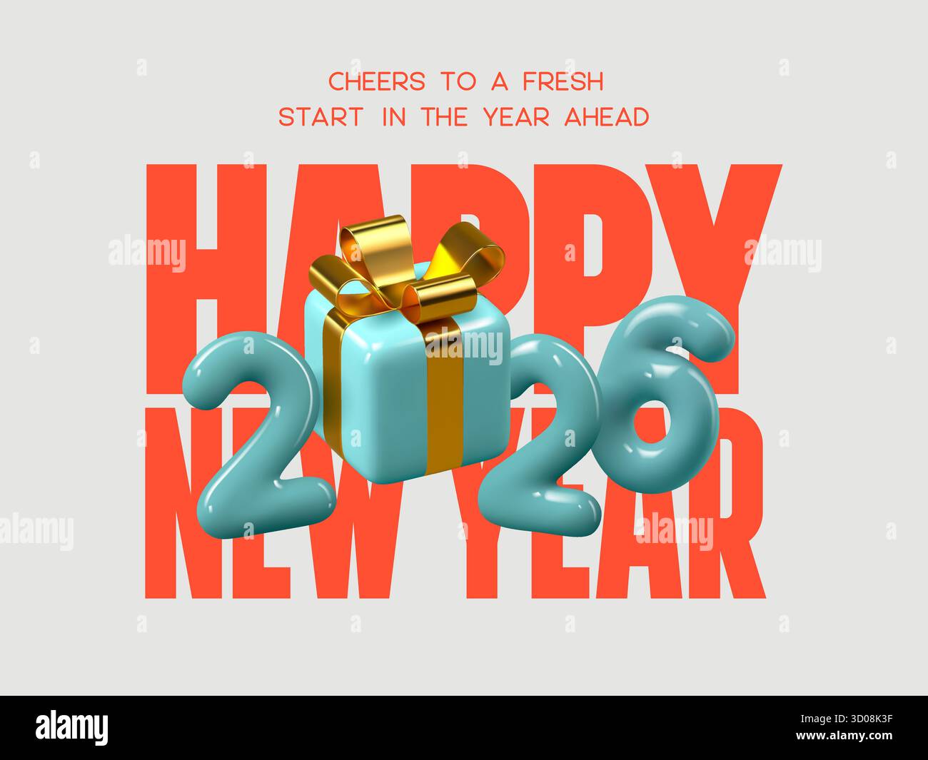 Buon anno 2026 saluto Illustrazione Vettoriale