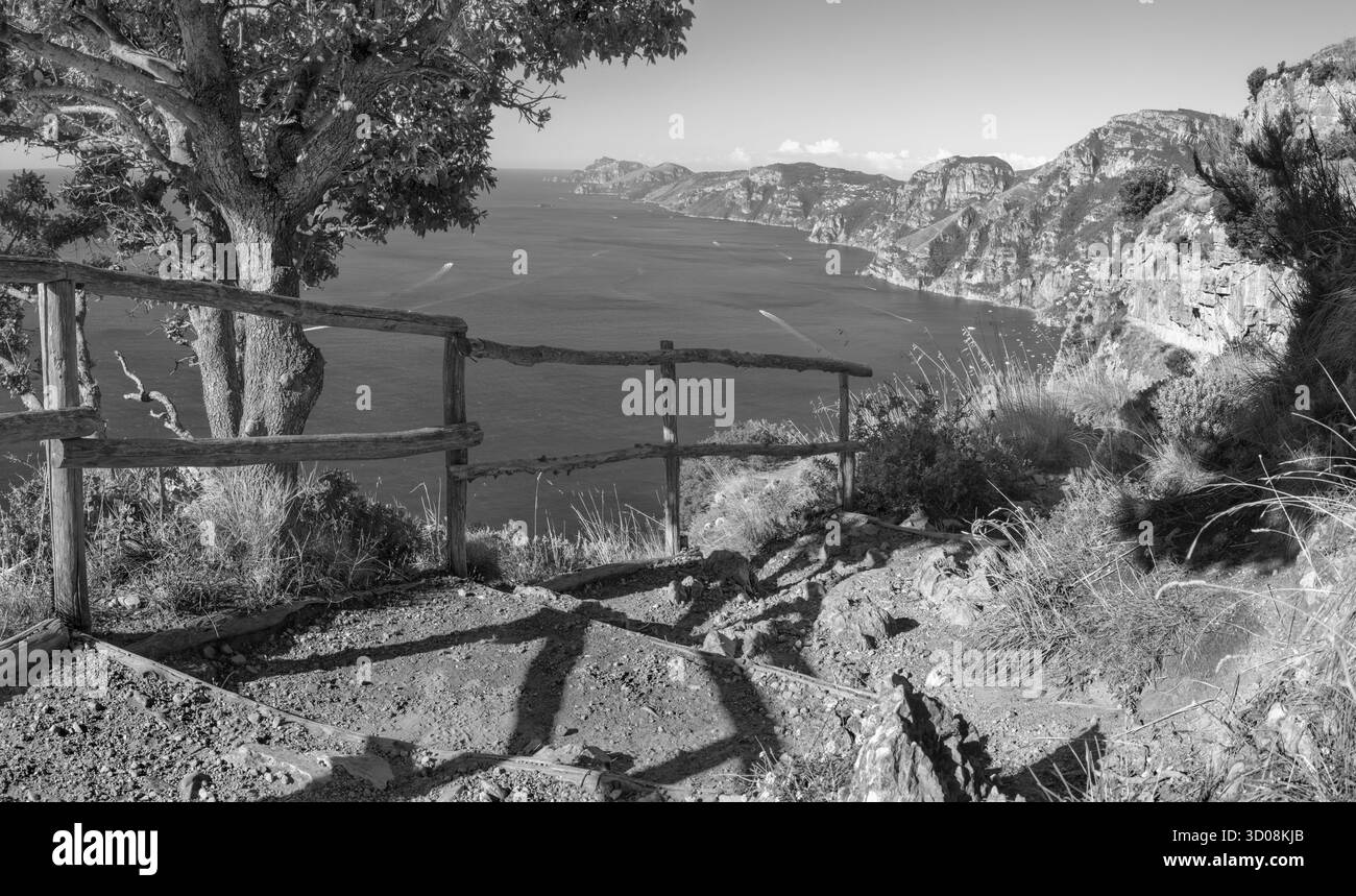 Sentiero degli dei - l'escursione costiera amalfitana - Sentiero degli dei - Costiera Amalfitana Foto Stock