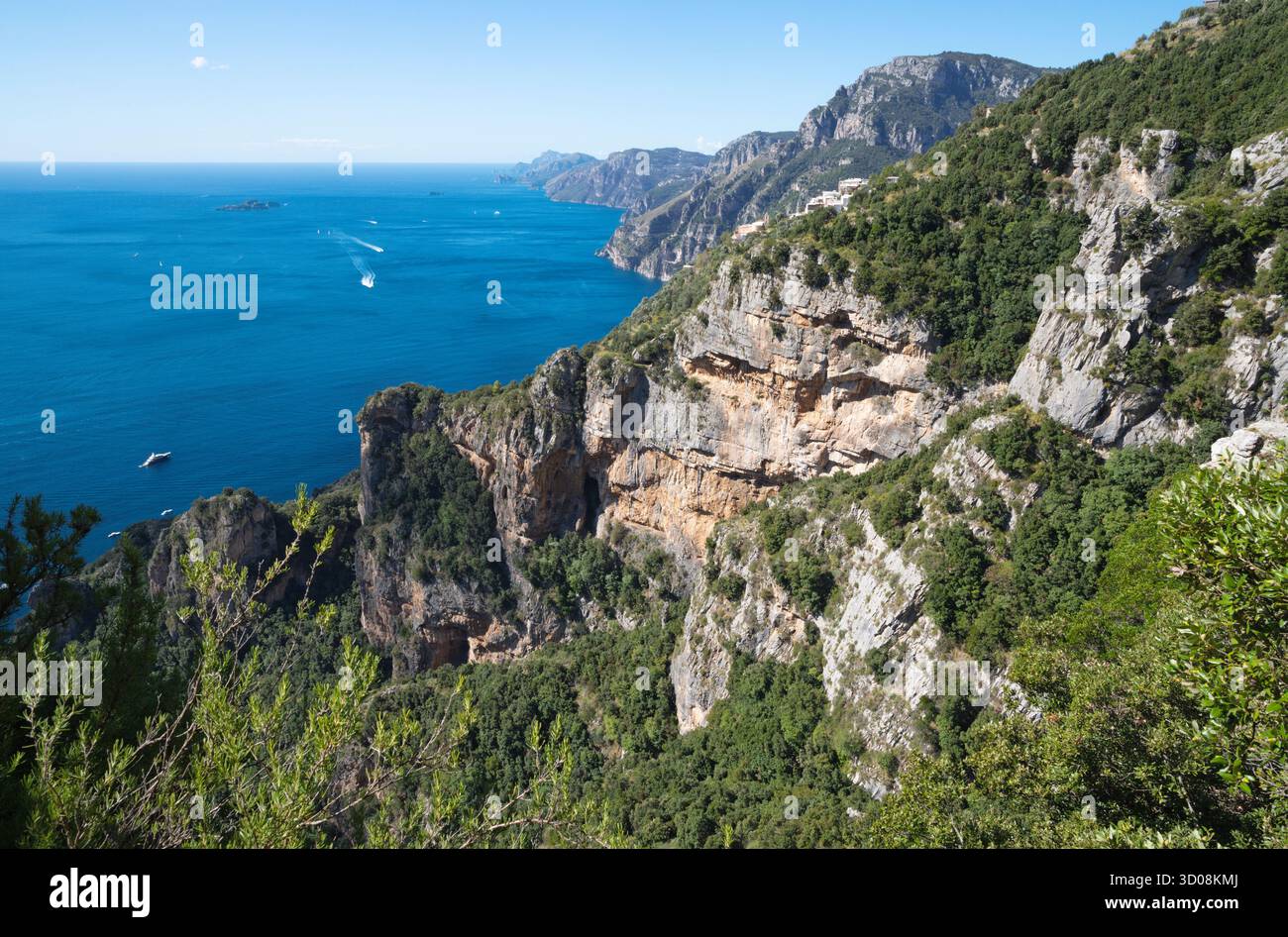Sentiero degli dei - l'escursione costiera amalfitana - Sentiero degli dei - Costiera Amalfitana Foto Stock
