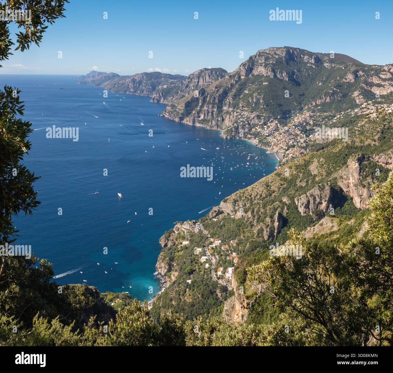 Sentiero degli dei - l'escursione costiera amalfitana - Sentiero degli dei Foto Stock