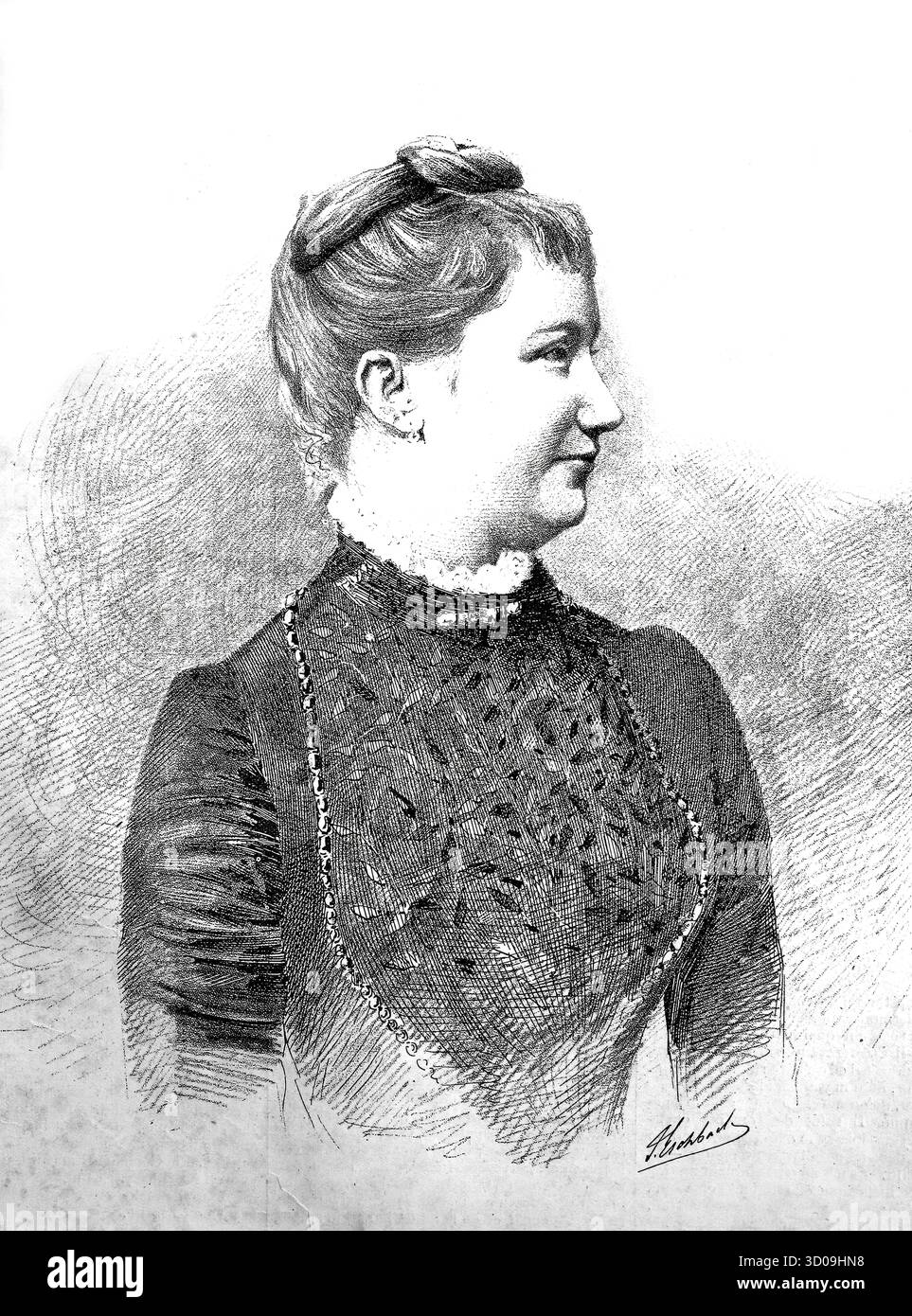 Auguste Viktoria Friederike Luise Feodora Jenny von Schleswig-Holstein-Sonderburg-Augustenburg geb 22. Oktober 1858 a Dolzig, Kreis Sorau gest. 11. A Foto Stock