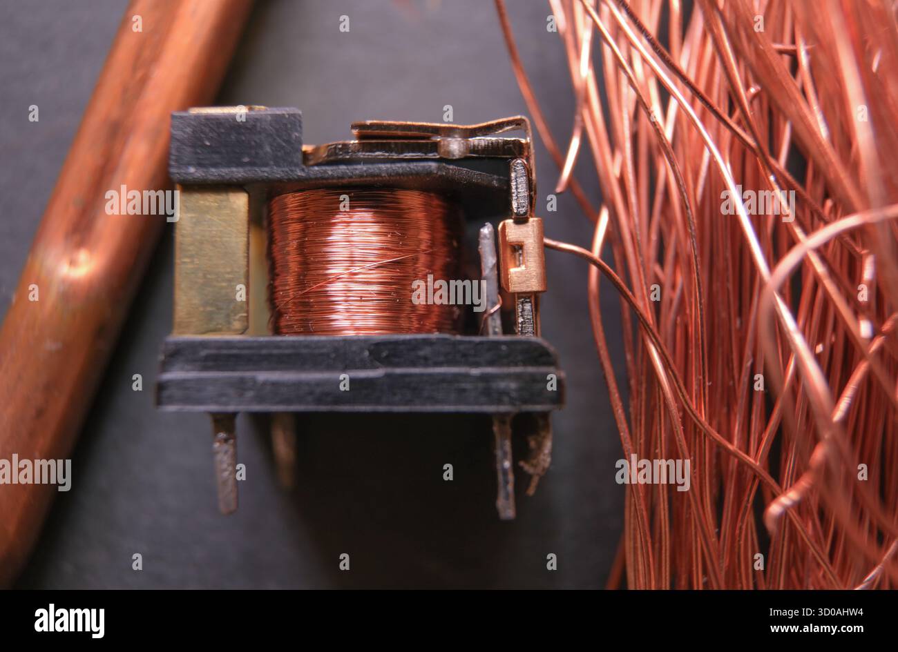 Uso industriale del rame. Foto Stock
