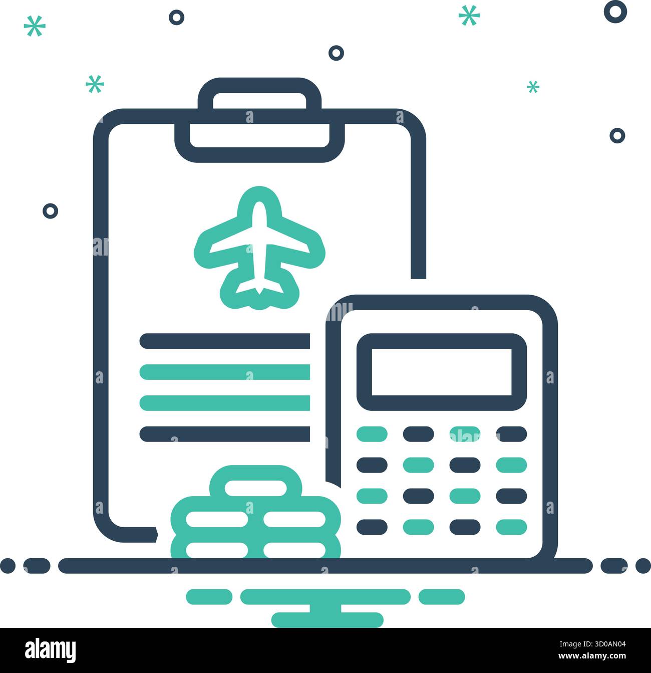 Icona per la gestione delle spese, spesa Illustrazione Vettoriale