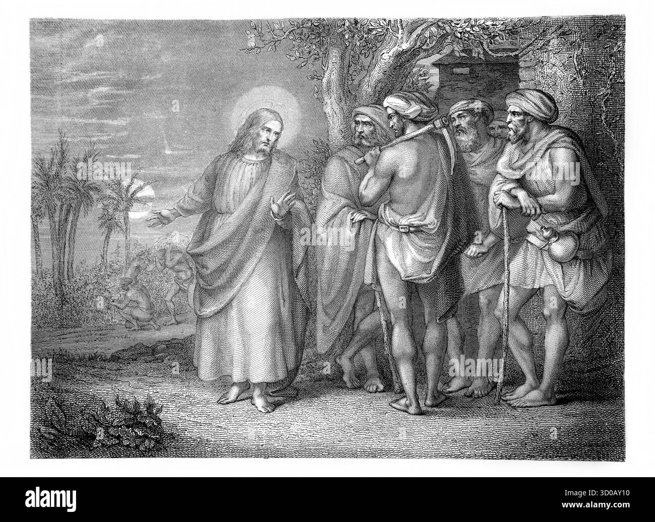 Dal XIX secolo The Self-Interpreting Family Bible del reverendo John Brown Publisher William Mackenzie Foto Stock