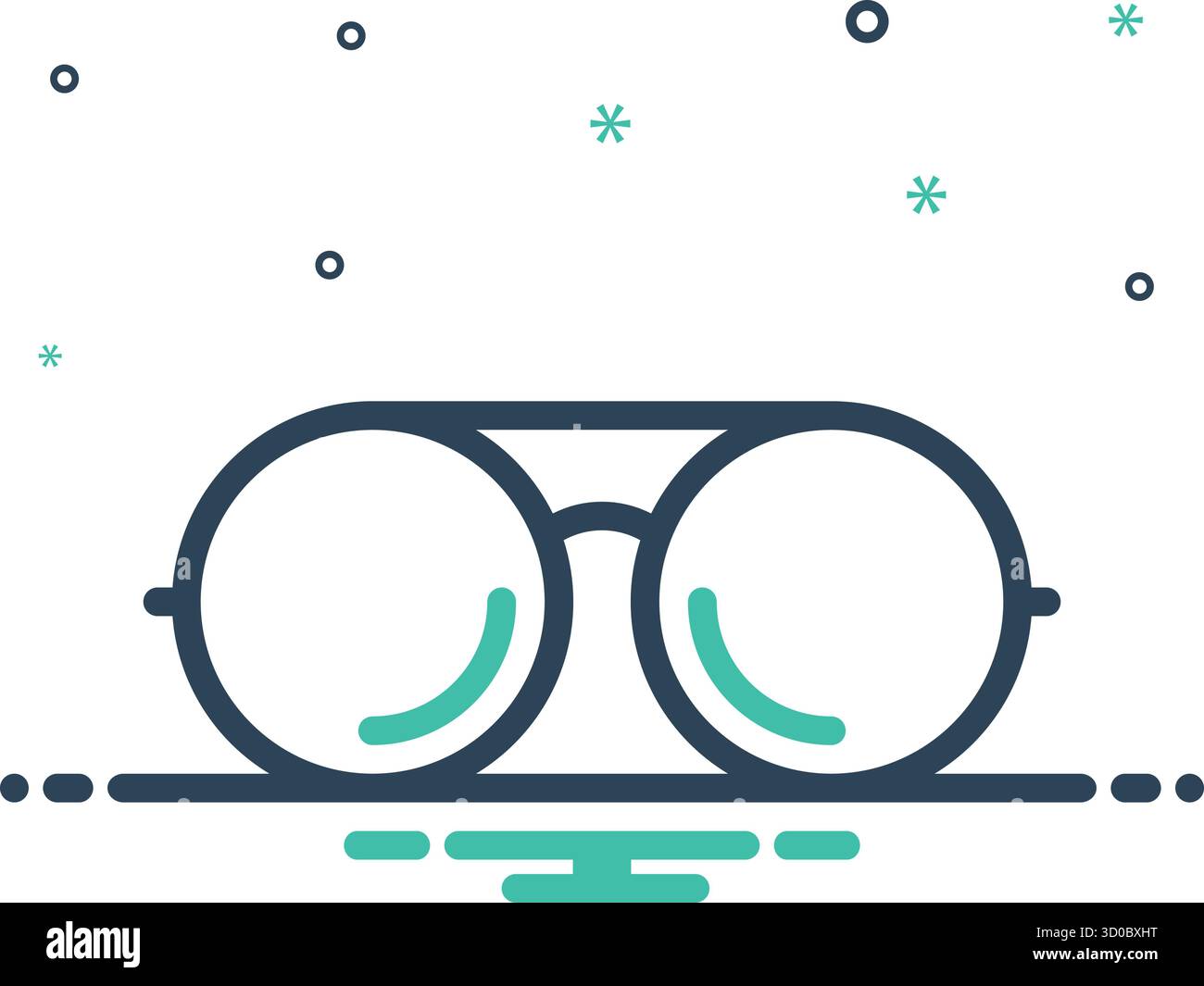 Icona per occhiali da vista, occhiali da vista Illustrazione Vettoriale