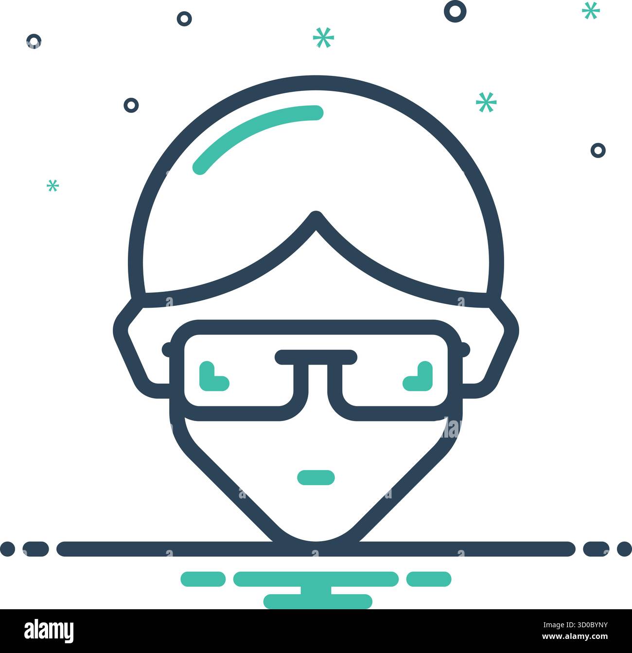 Icona per la sicurezza degli occhi, degli occhi Illustrazione Vettoriale