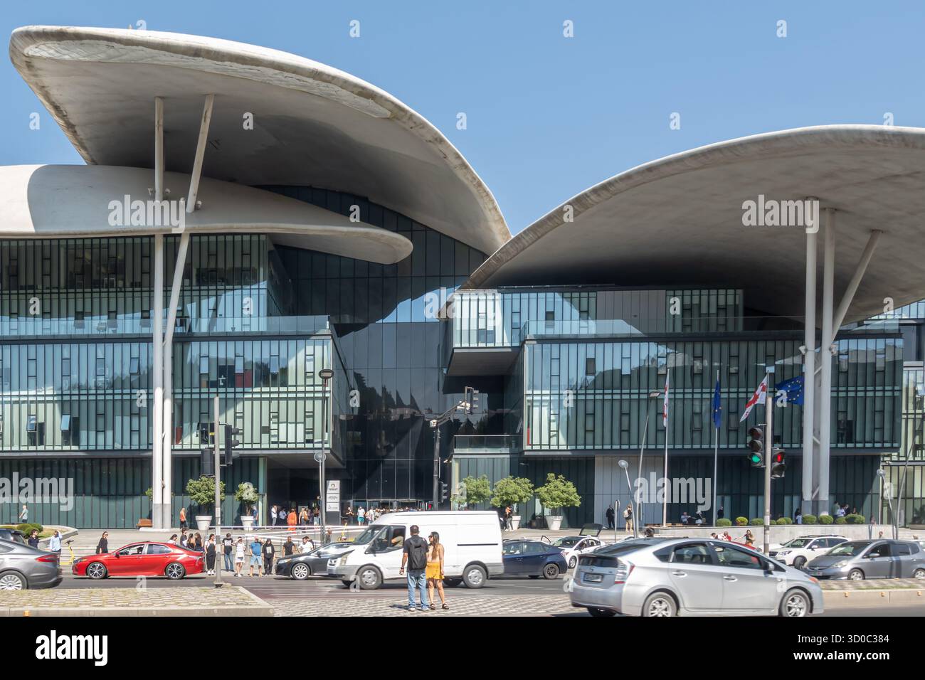 La Tbilisi Public Service Hall e la Justice House progettata da Fuksas, ospita agenzie pubbliche a Tbilisi, Georgia Foto Stock