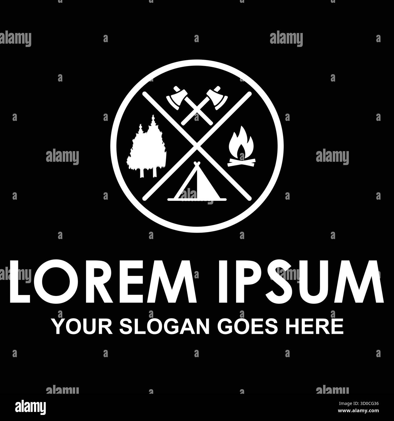 Una grafica vettoriale astratta versatile, adatta come elemento di design fondamentale per vari progetti creativi. Questa semplice ma efficace illustrazione c Illustrazione Vettoriale