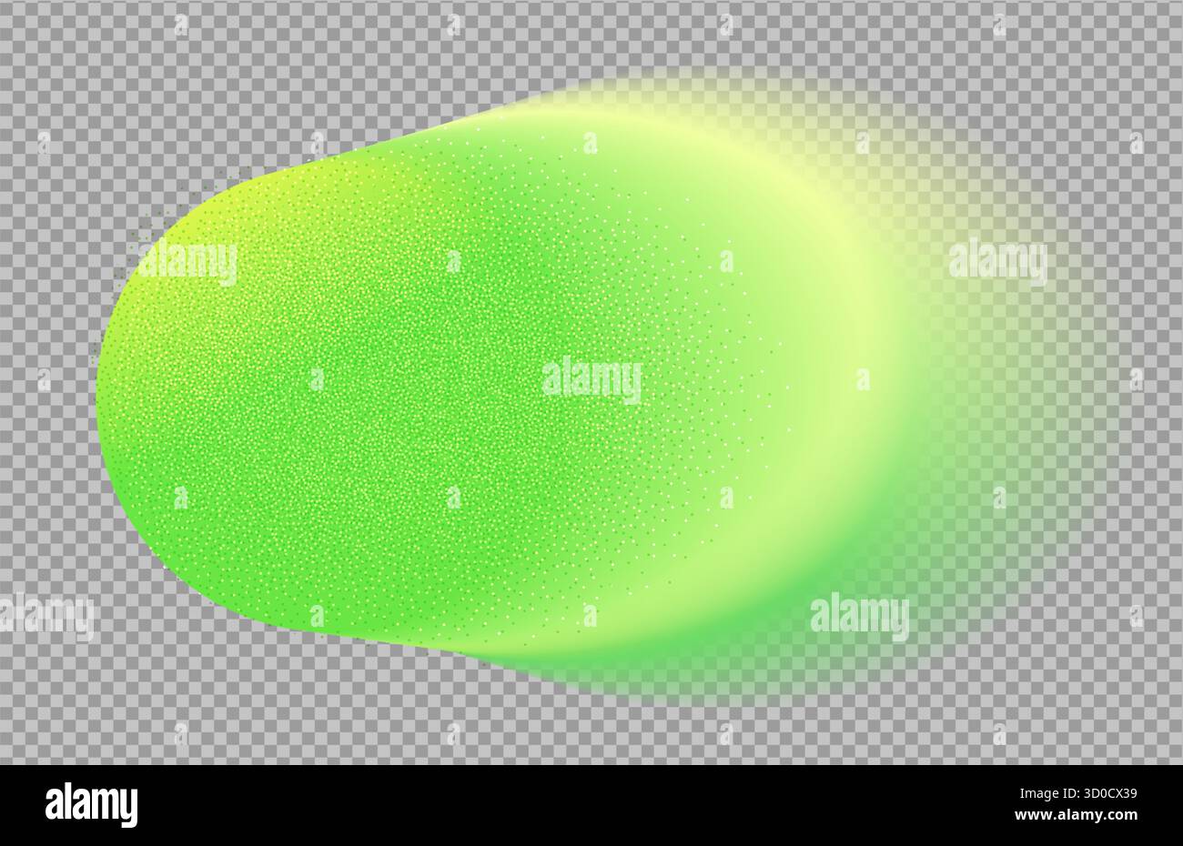 Gradazione verde sfondo gradiente disturbo forma bianca trasparente. Questo set astratto presenta sfocature morbide e texture granulose con un acquerello Illustrazione Vettoriale