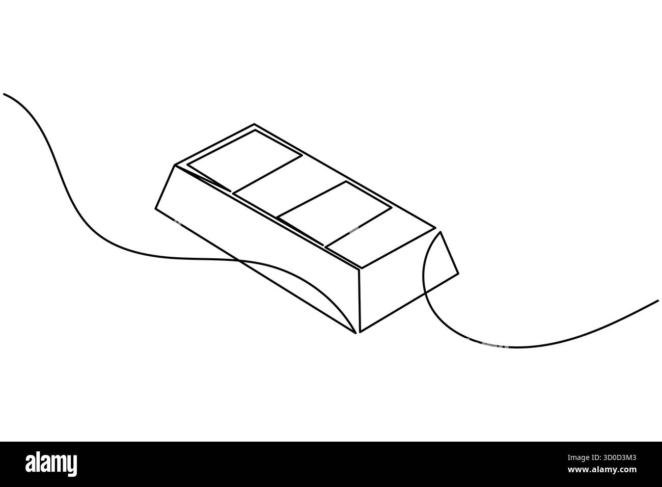 Illustrazione vettoriale del concetto di finanziamento del disegno a linea continua della barra d'oro Illustrazione Vettoriale