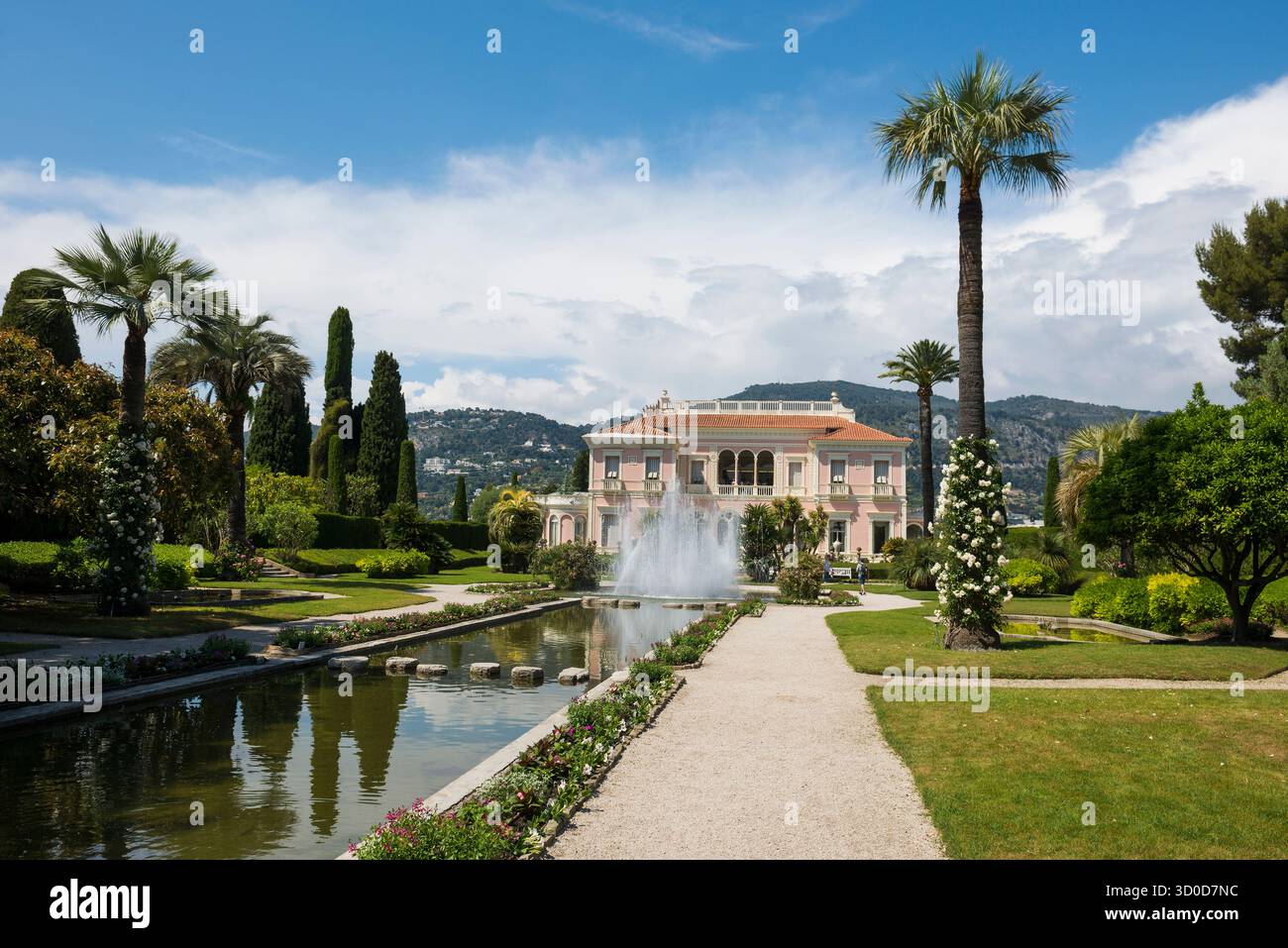 Villa e parco in stile rinascimentale, Villa Ephrussi de Rothschild, Saint-Jean-Cap-Ferrat, Cap Ferrat, Alpes Maritimes, Provence Alpes Cote d'Azzurra, p. Foto Stock