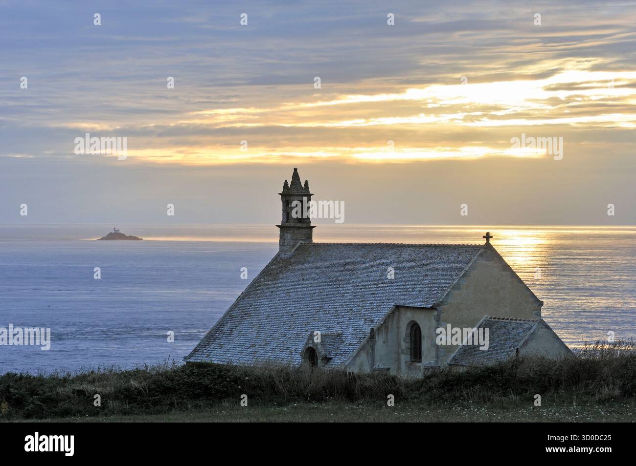 Cappella Saint-They, Pointe du Van, Cap Sizun, dipartimento Finistere, regione della Bretagna, Francia occidentale, Europa occidentale Foto Stock