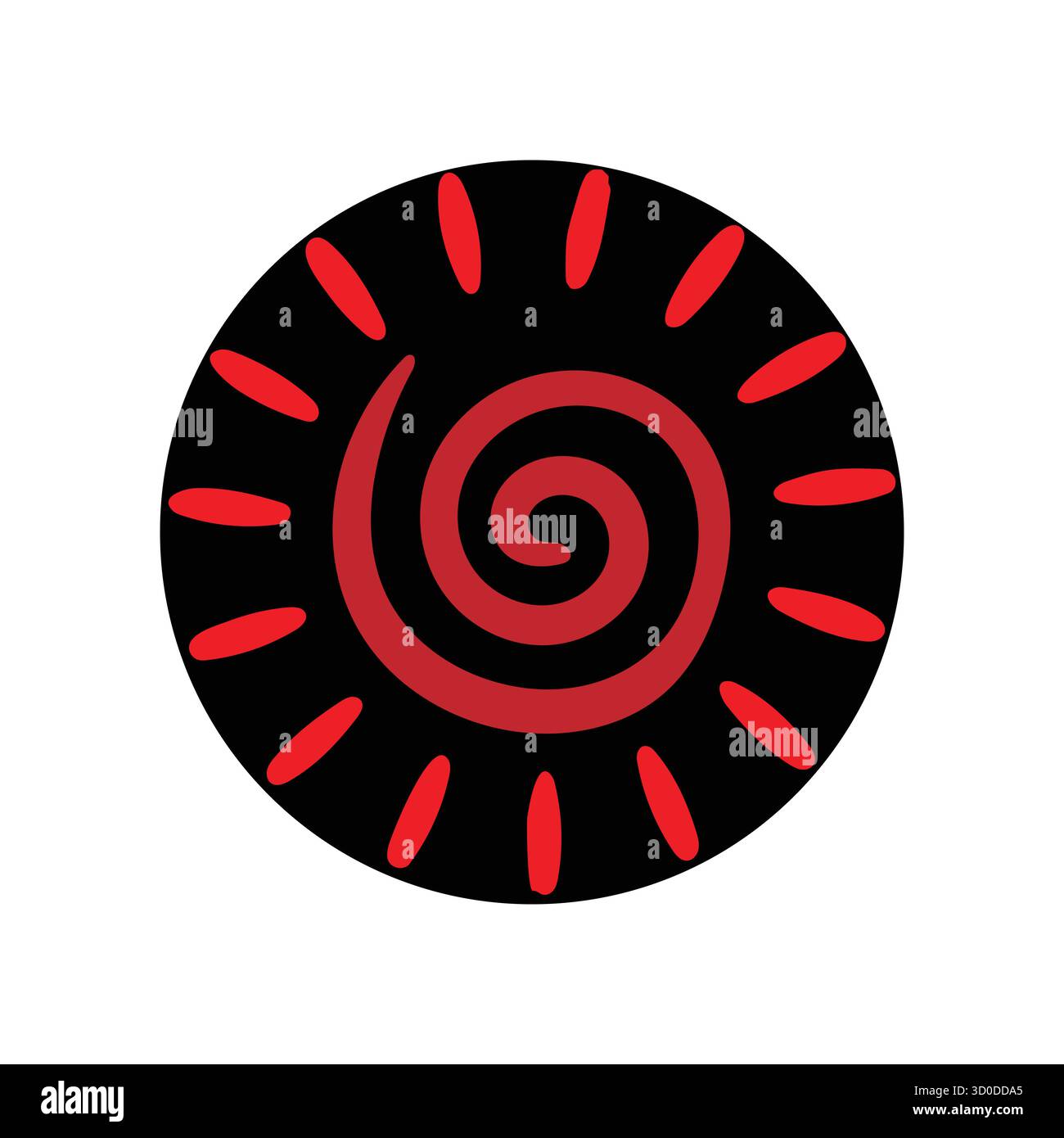 Icone spirituali e meditative: Buddha Purnima, Yin-Yang e Dharma Symbol Collection Illustrazione Vettoriale