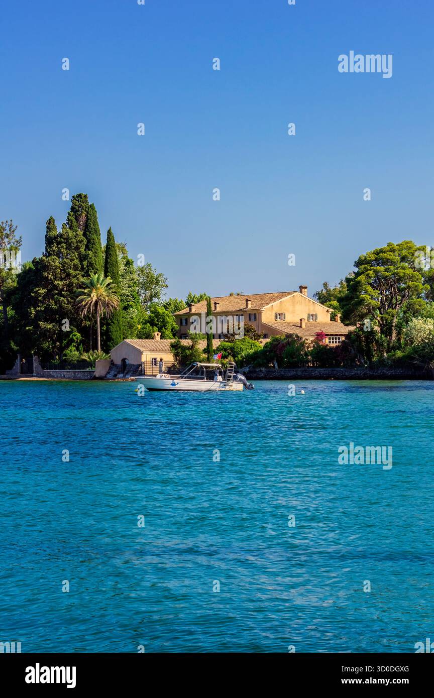 Dintorni a Dassia Beach, Corfù, Mar Ionio, Grecia Foto Stock