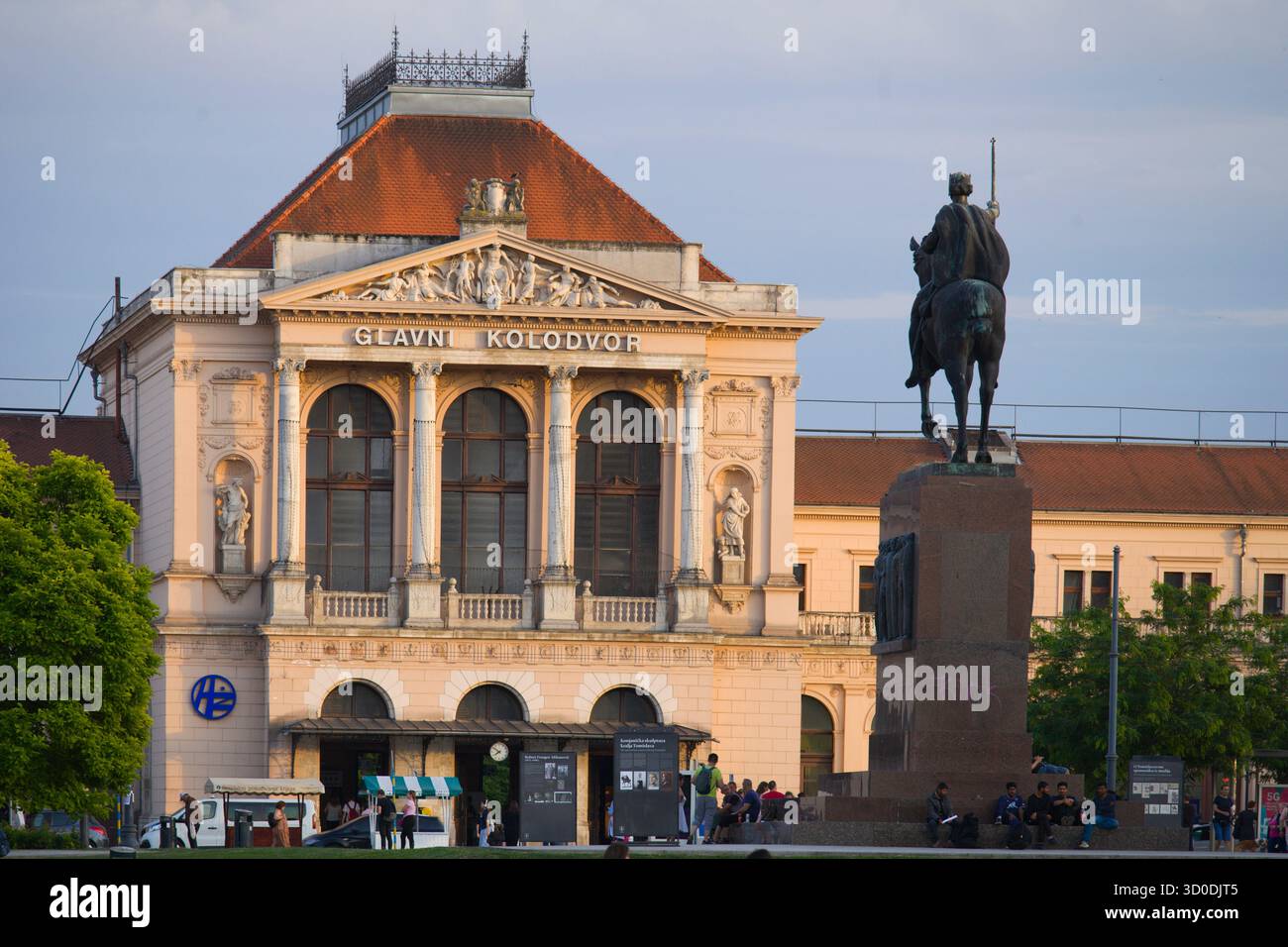 Croazia, Zagabria, Glavni Kolodvor, stazione ferroviaria principale, Foto Stock