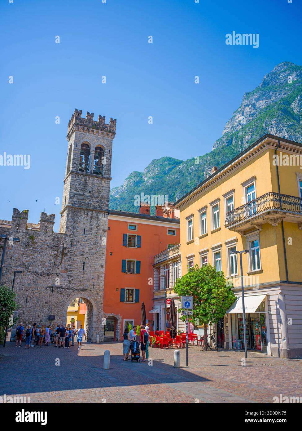 Porta di San Michele, Riva del Garda, Lago di Garda, Trento, Trentino, alto Adige, Italia settentrionale, Italia, Alpi, Dolomiti, Europa meridionale, Europa Foto Stock