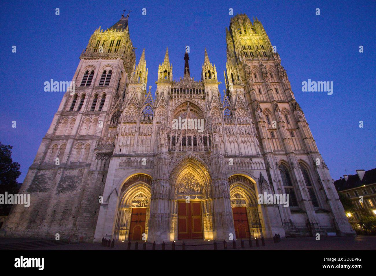 Francia, Normandie, Rouen, Cathédrale Notre-Dame, Foto Stock