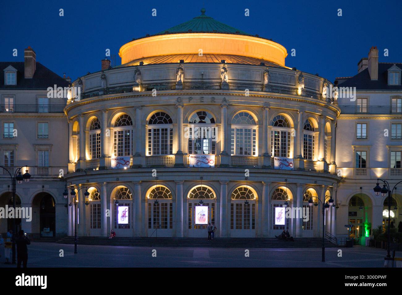 Francia, Bretagne, Rennes, Opéra, Place de la Mairie, Foto Stock