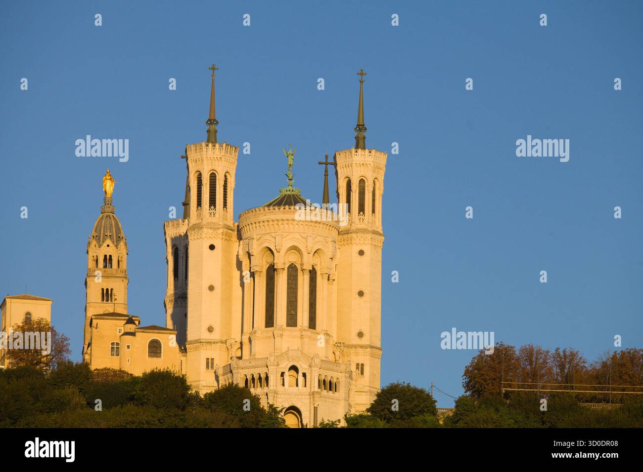 Francia, Lione, Notre-Dame de Fourvière, basilica, Foto Stock