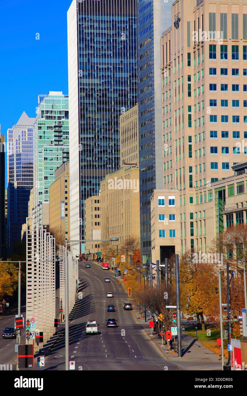 Canada, Quebec, Montreal, Boulevard Robert-Bourassa, Foto Stock