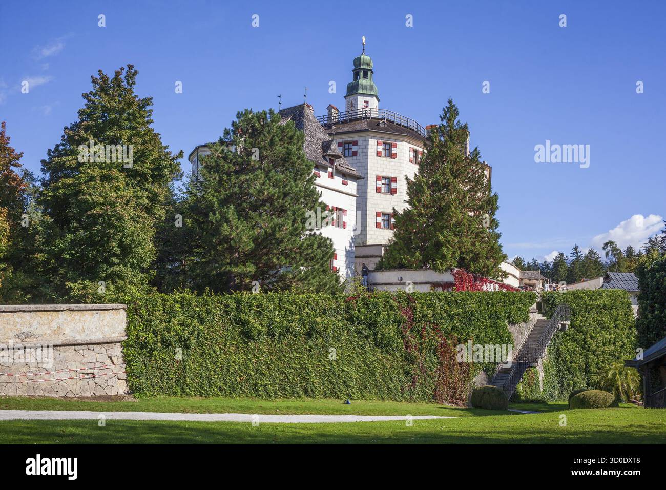 Il castello di Ambras, Innsbruck, in Tirolo, Austria Foto Stock