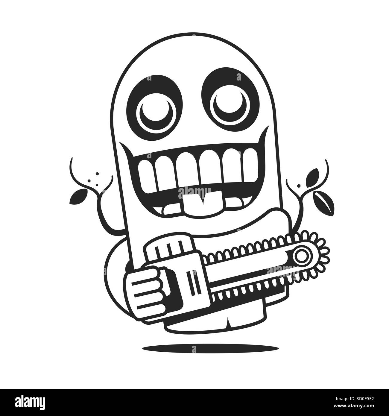 Questa immagine presenta una collezione di icone a tema Halloween, perfette per disegni, inviti o merchandising correlati a Halloween. Illustrazione Vettoriale