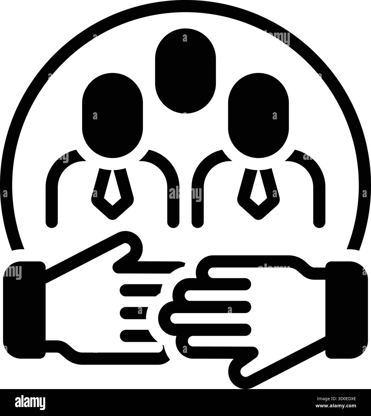 Icona per il coinvolgimento della community, community Illustrazione Vettoriale