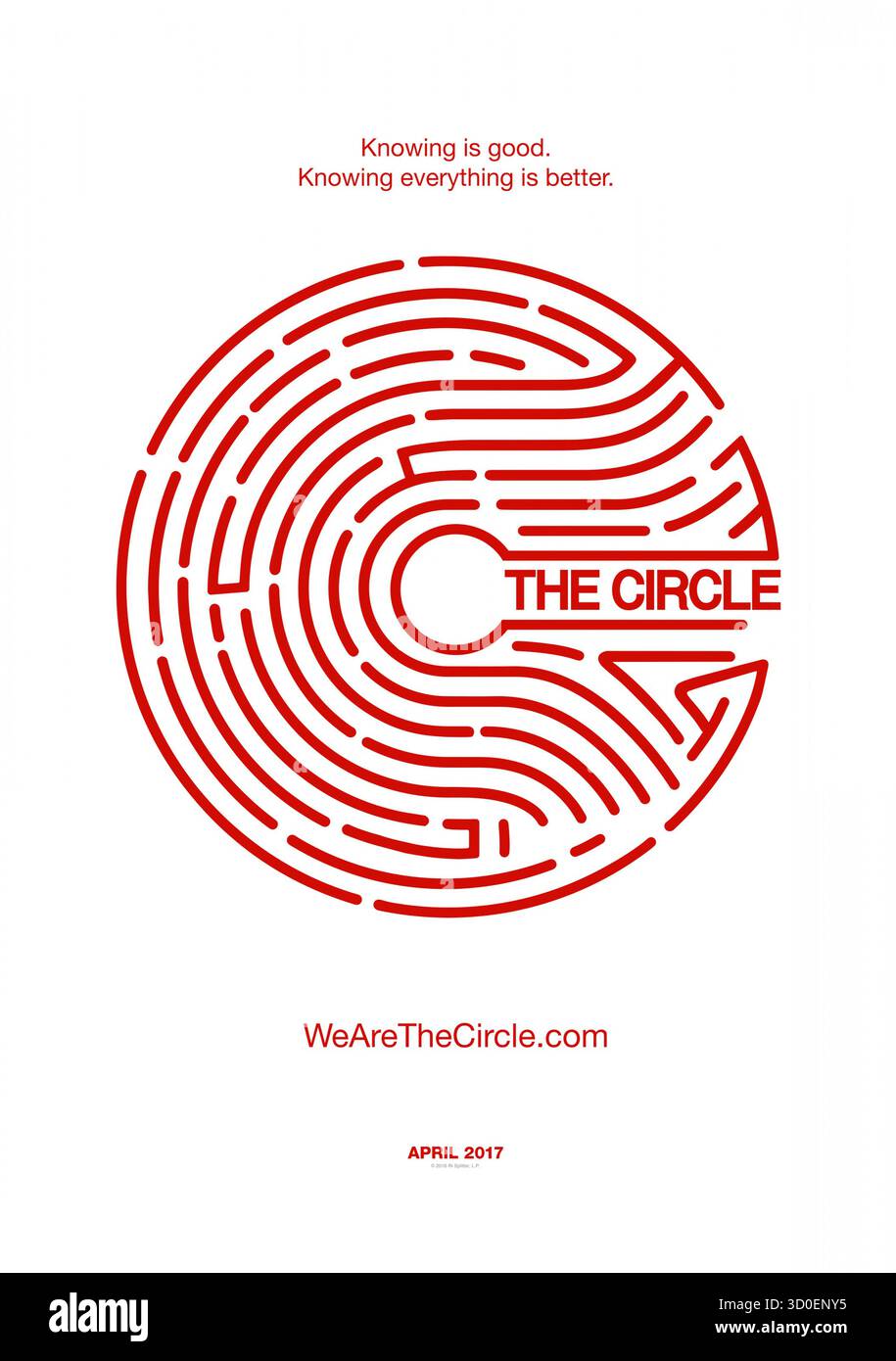 Circle (2015) diretto da Aaron Hann e Mario Miscione e interpretato da Julie Benz, Carter Jenkins e Michael Nardelli. Cinquanta estranei si svegliano in una camera misteriosa e devono decidere chi tra loro merita di sopravvivere come meccanismo mortale li elimina uno ad uno. Fotografia di un poster originale del 2015 DA UTILIZZARE ESCLUSIVAMENTE PER L'EDITORIALE. Crediti: BFA / Vortex Productions Foto Stock
