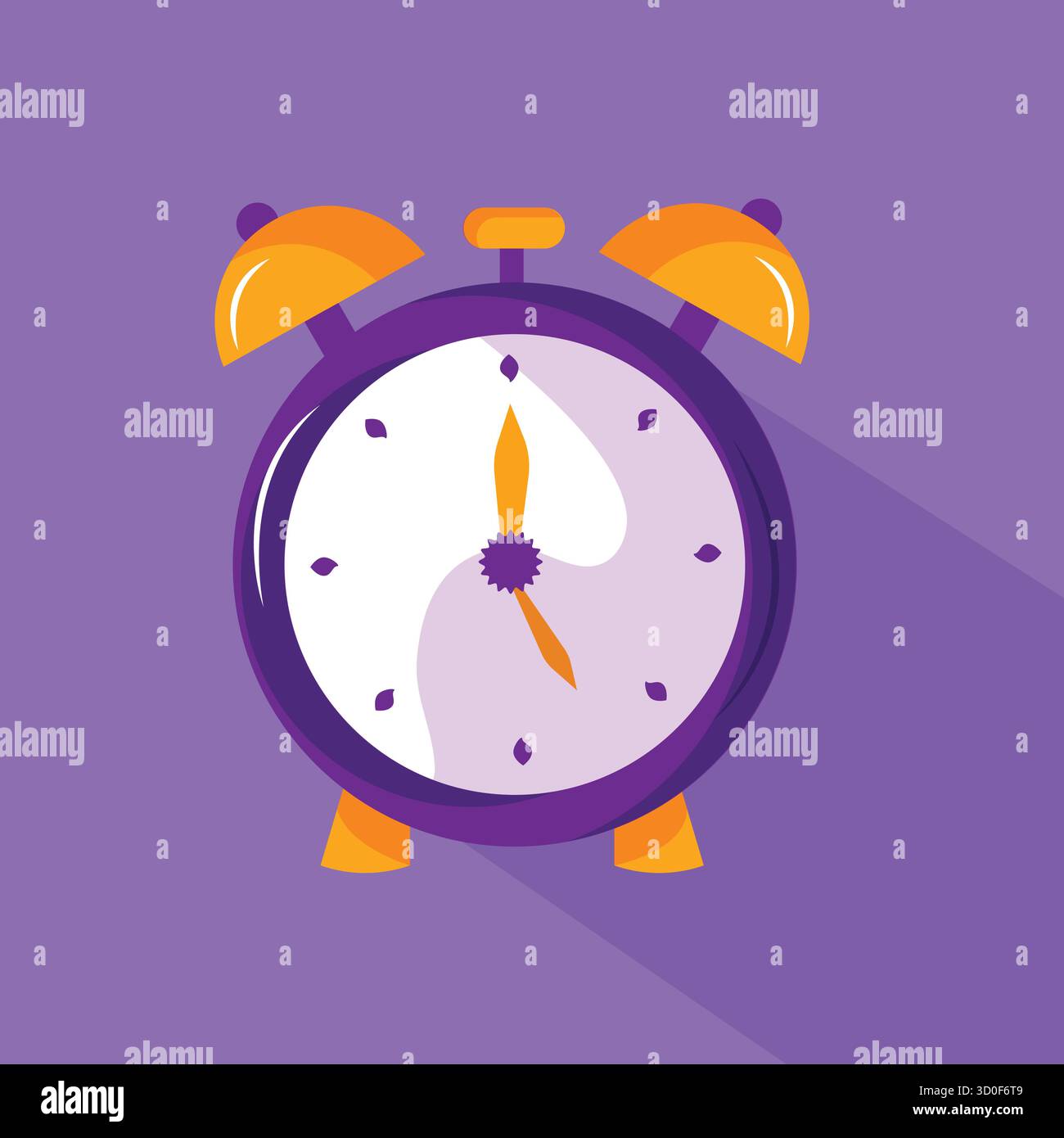 icona vettoriale della sveglia cartoni animati. perfetta per concetti quali il risveglio o la gestione del tempo Illustrazione Vettoriale