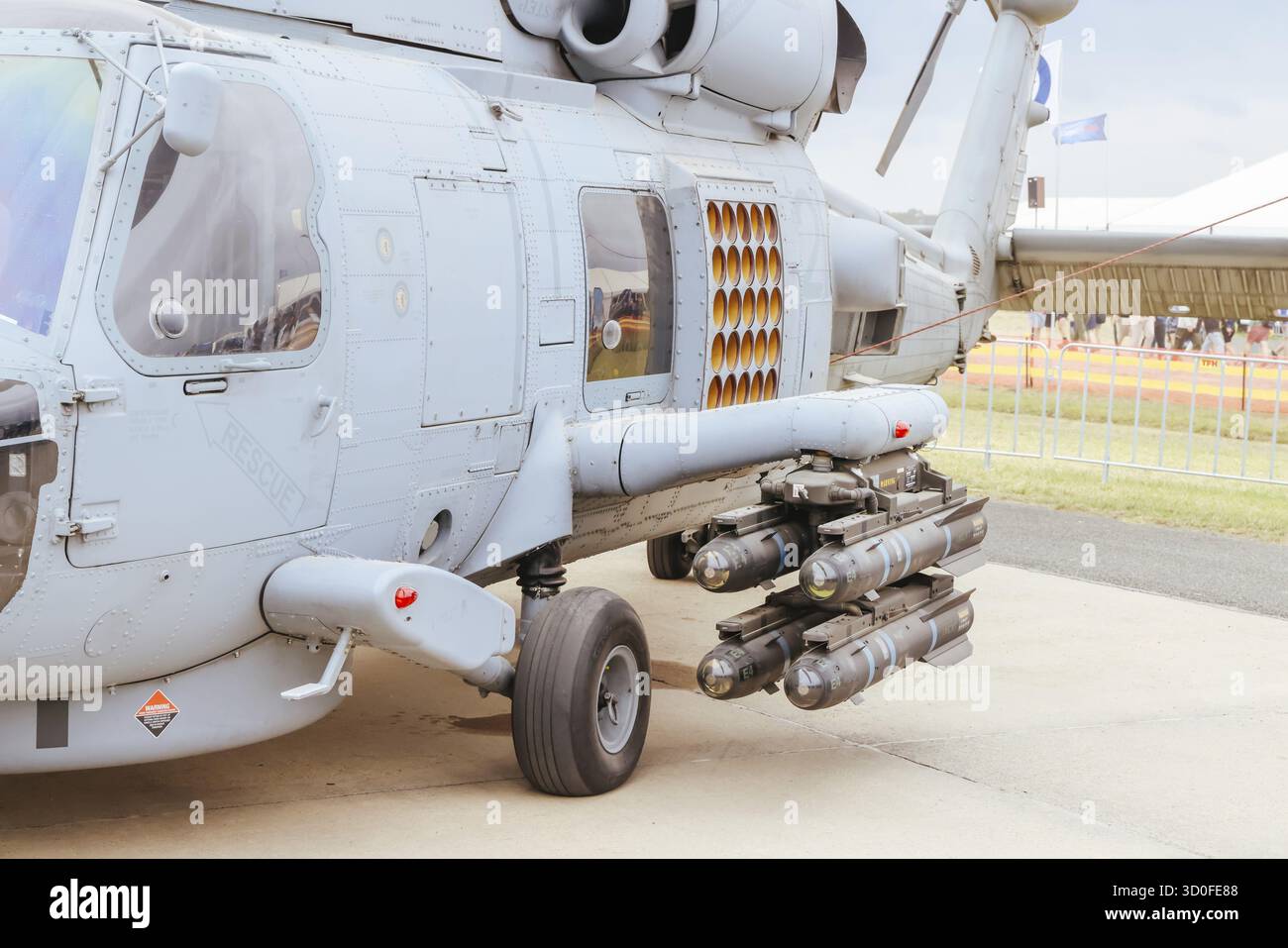 MELBOURNE, AUSTRALIA - MARZO 29: Elicottero MH-60R Seahawk visto durante l'Avalon Airshow 2025 all'Avalon Airport il 29 marzo 2025 a Melbourne, Austr Foto Stock
