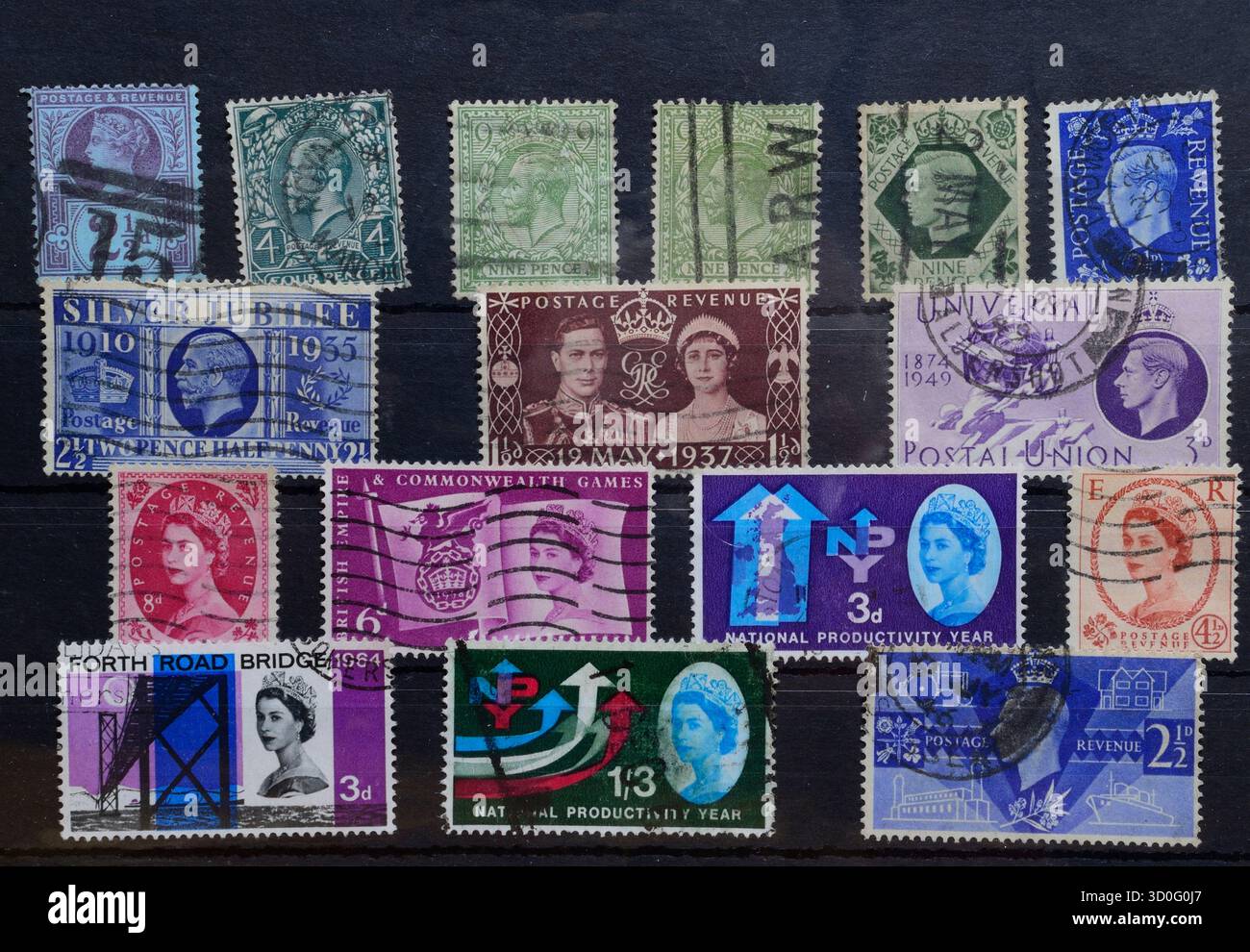 Francobolli dal Regno Unito Foto Stock