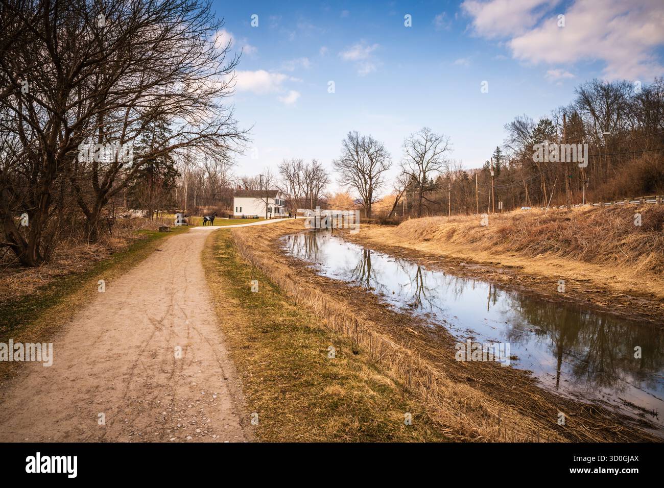 Brecksville, OHIO USA - 19 marzo 2019: Il Canal Exploration Center del Cuyahoga Valley National Park racconta la storia americana dell'era Canal. Foto Stock