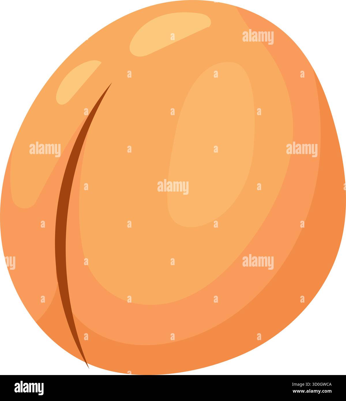 Illustrazione PEACH per il modello di libro da colorare, foglio di lavoro PEACH per bambini stampabile Illustrazione Vettoriale