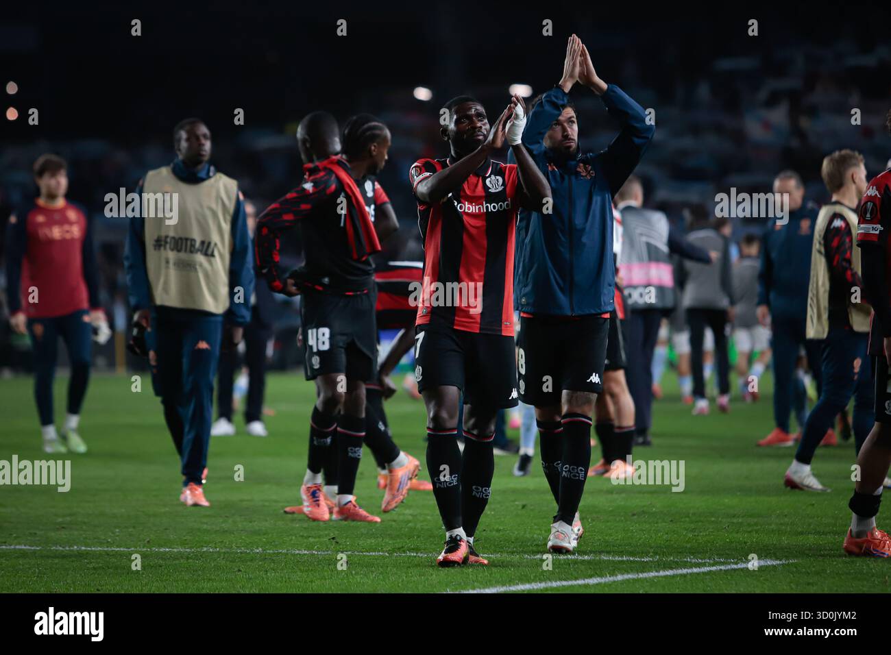 Vigo, Galizia, Spagna. 23 ottobre 2025. VIGO, SPAGNA. 23 OTTOBRE: Partita dell'Europa League tra RC CELTA e OGC Nice allo stadio Abanca-Balaidos di Vigo il 23 ottobre 2025. (Credit Image: © Adrian Irago/ZUMA Press Wire) SOLO PER USO EDITORIALE! Non per USO commerciale! Foto Stock