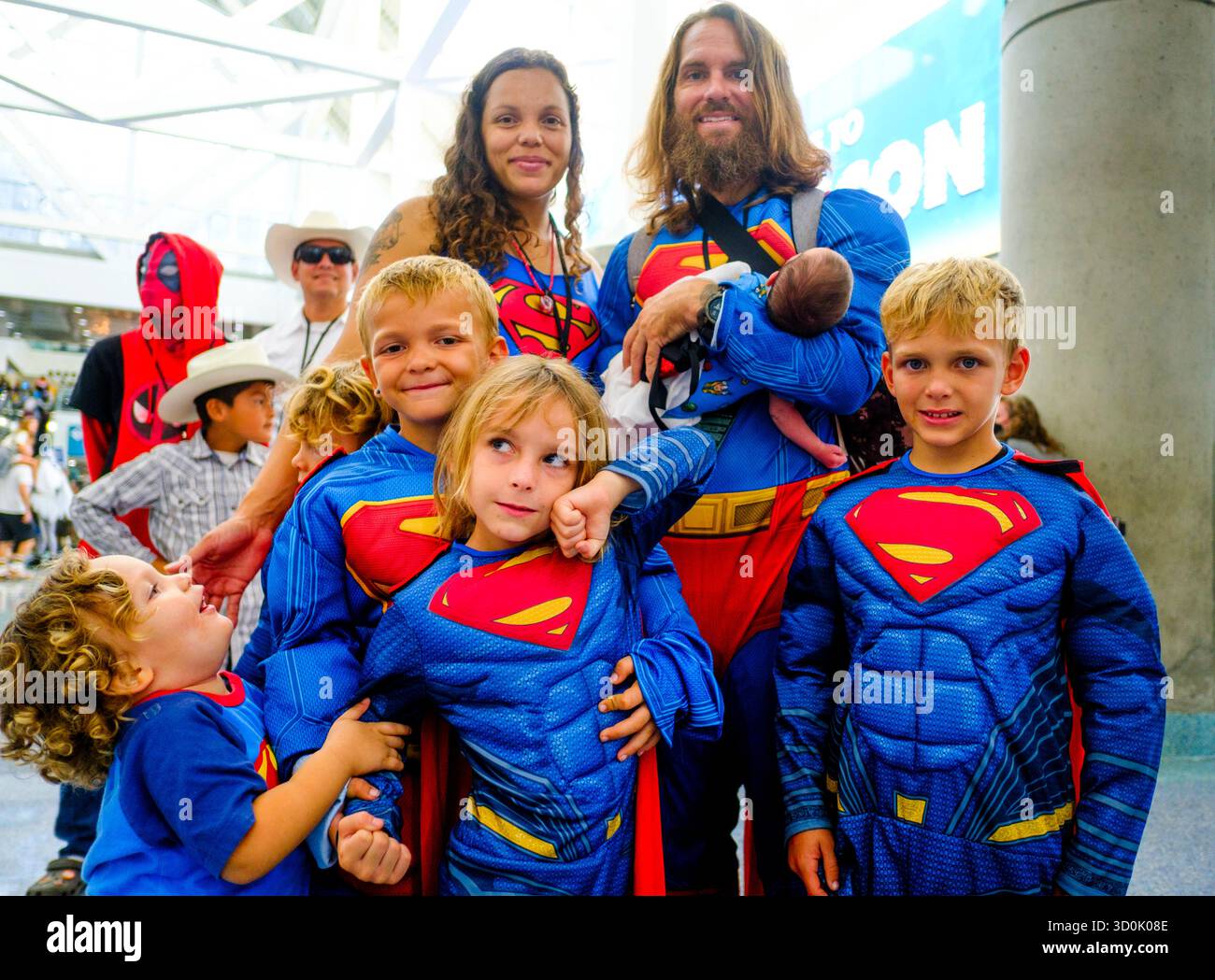 Los Angeles Comic con 2025, Los Angeles Convention Center, Los Angeles, California, USA Foto Stock