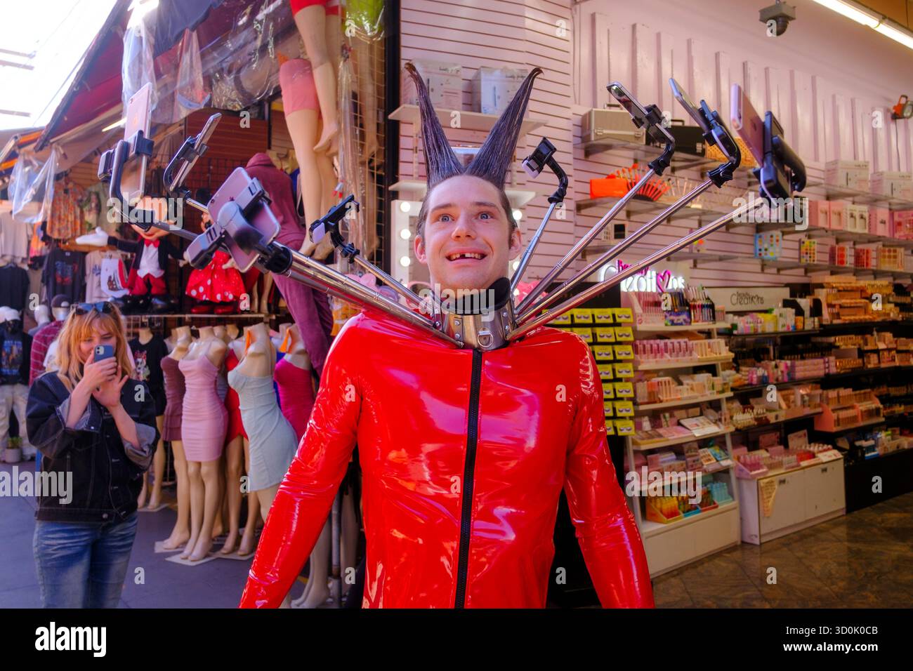 Performance artist, Los Angeles, California, Stati Uniti d'America Foto Stock