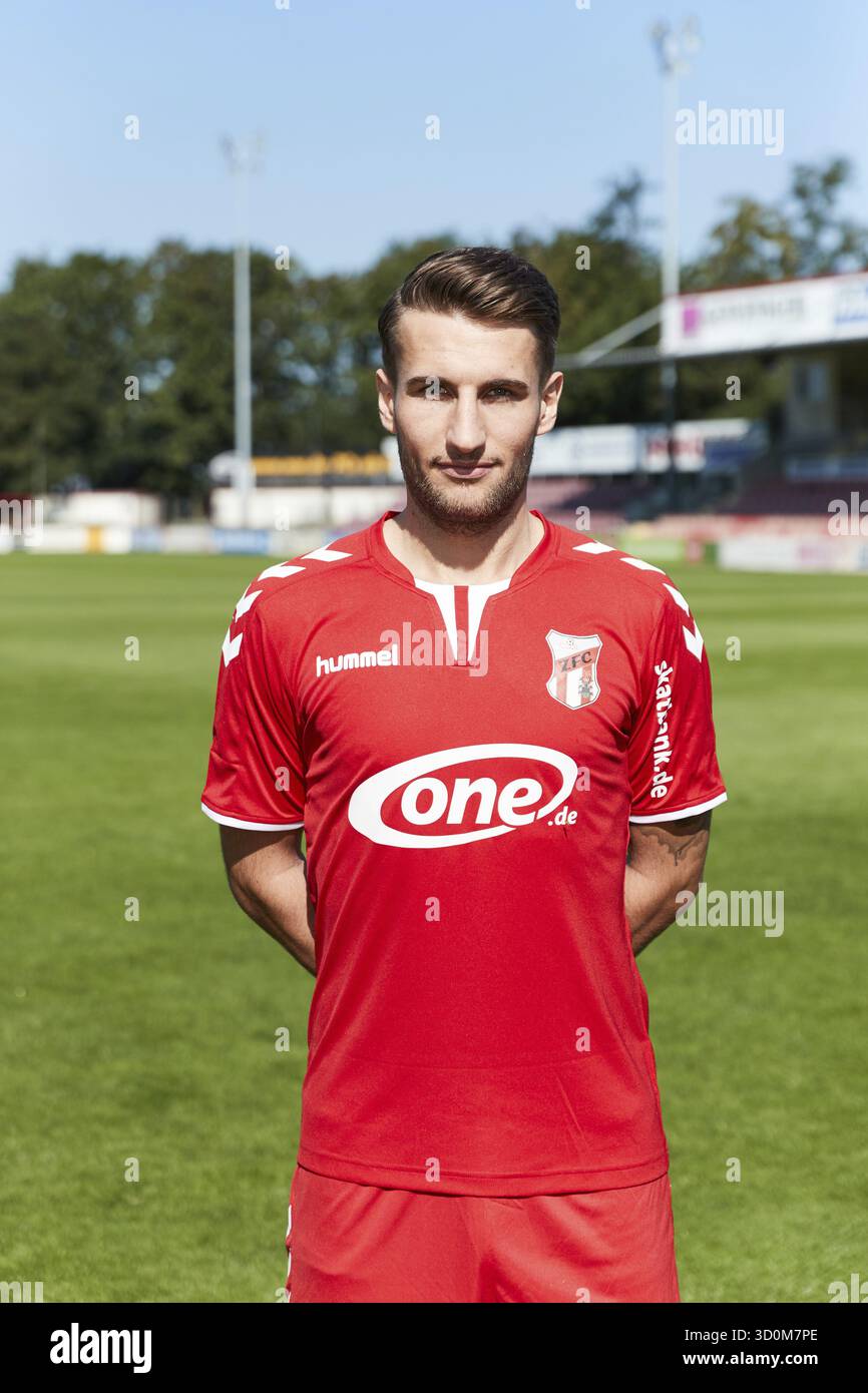 Ritratti di giocatori, squadre e giocatori ZFC Meuselwitz stagione 2016-207 Foto Stock