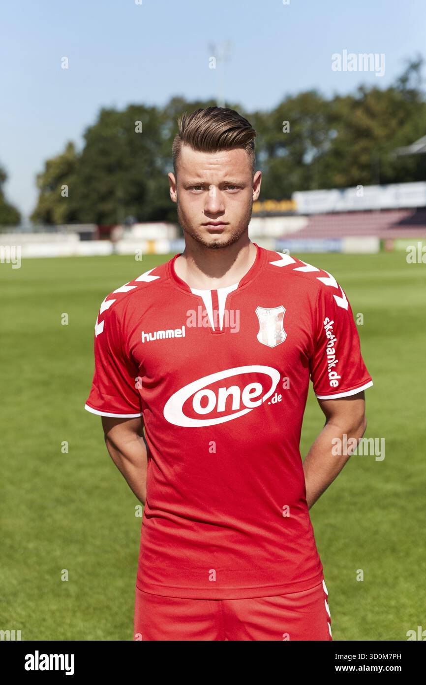 Ritratti di giocatori, squadre e giocatori ZFC Meuselwitz stagione 2016-207 Foto Stock