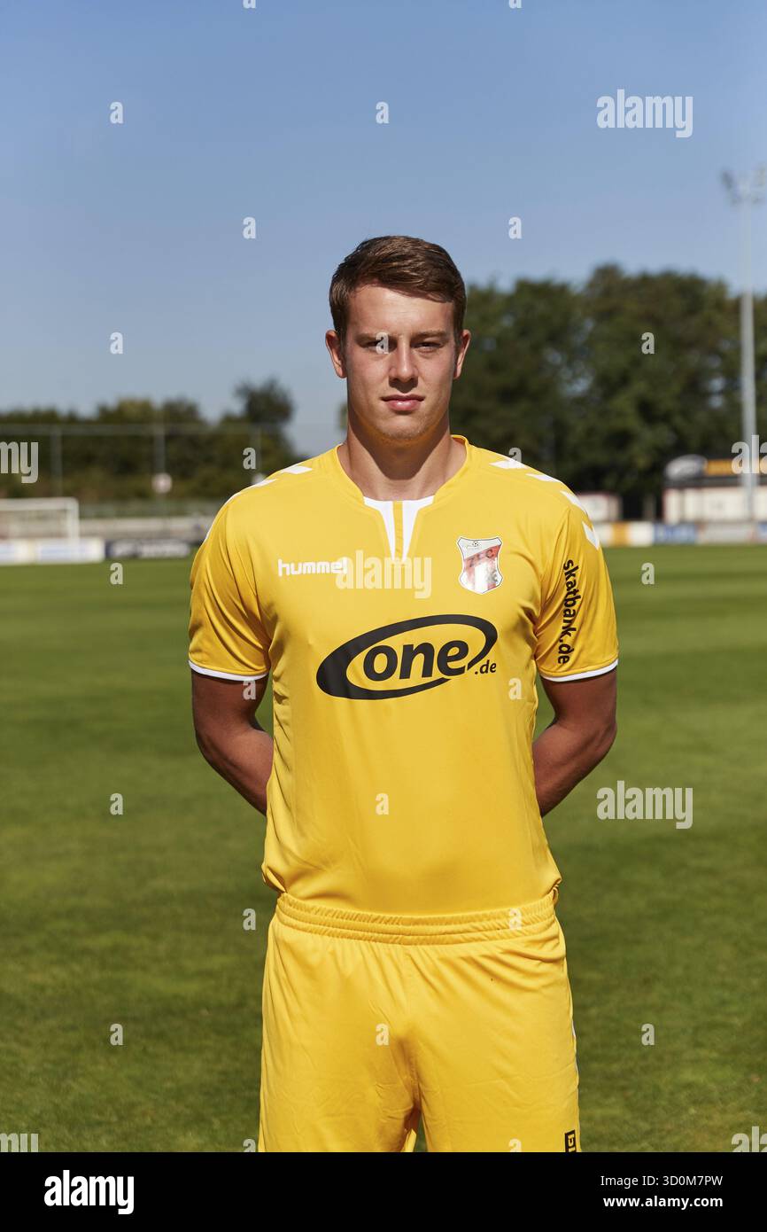 Ritratti di giocatori, squadre e giocatori ZFC Meuselwitz stagione 2016-207 Foto Stock