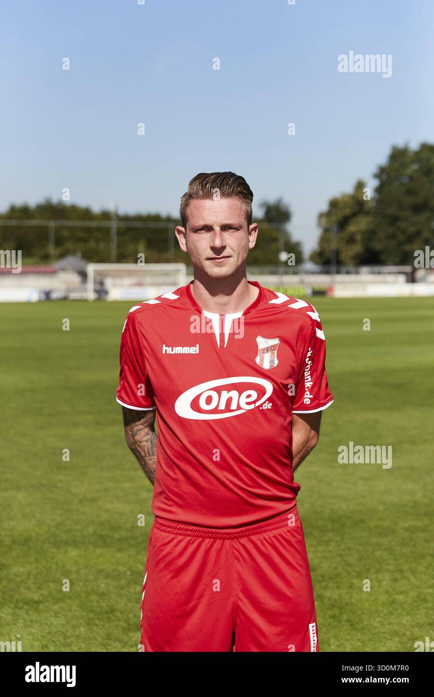 Ritratti di giocatori, squadre e giocatori ZFC Meuselwitz stagione 2016-207 Foto Stock