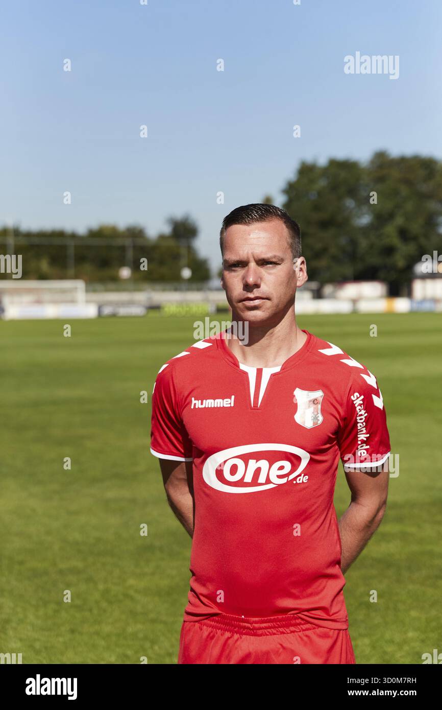 Ritratti di giocatori, squadre e giocatori ZFC Meuselwitz stagione 2016-207 Foto Stock