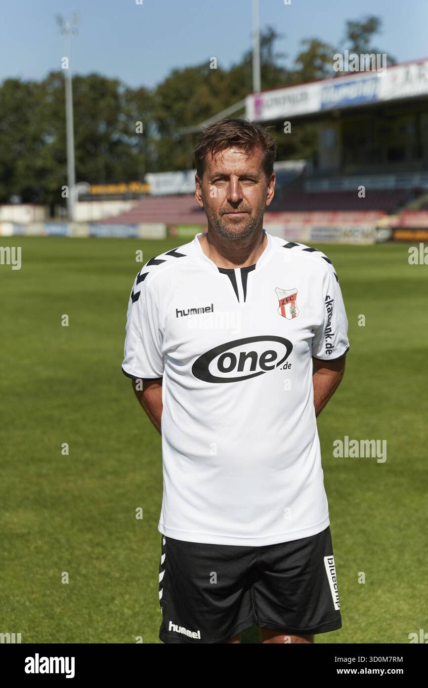 Ritratti di giocatori, squadre e giocatori ZFC Meuselwitz stagione 2016-207 Foto Stock