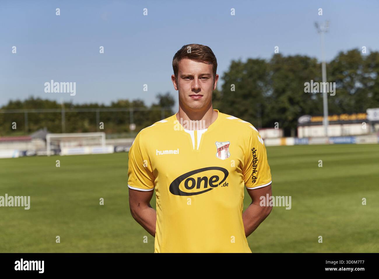 Ritratti di giocatori, squadre e giocatori ZFC Meuselwitz stagione 2016-207 Foto Stock